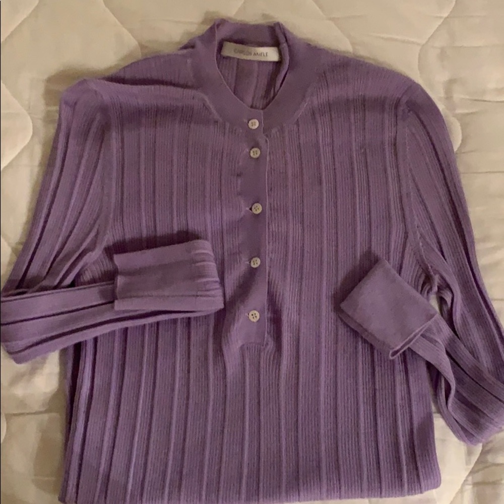 Carlos Miele stretch Lycra / cashmere sweater